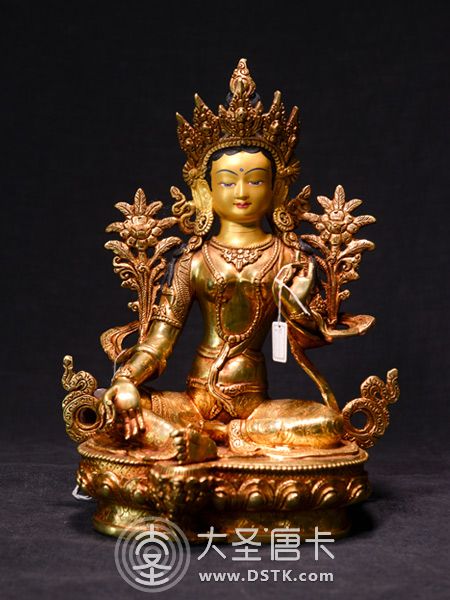 綠度母鎏金33cm