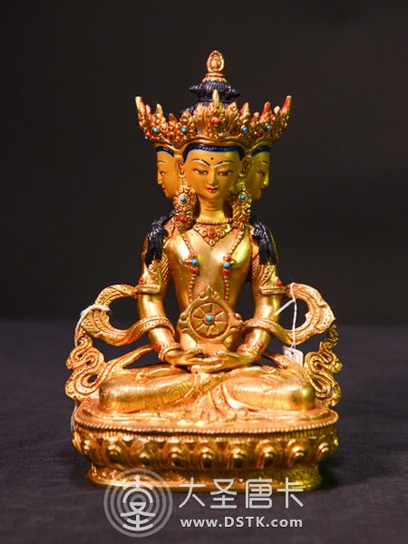 大日如來鎏金23cm