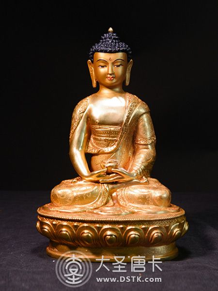 阿彌陀佛鎏金33cm