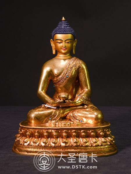 阿彌陀佛鎏金32cm