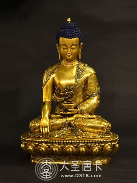 釋迦牟尼佛鎏金精品59cm