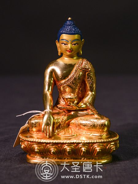 釋迦牟尼佛鎏金14cm