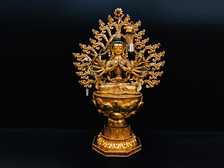 準提佛母鎏金50cm