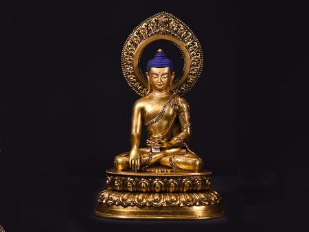 釋迦牟尼佛鎏金38cm