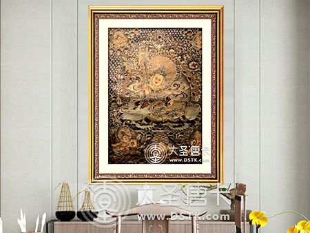 財寶天王黑金唐卡
