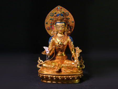 地藏王菩薩掐絲背光33cm