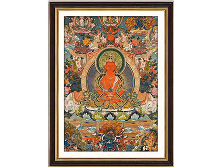 彩唐長壽佛99*74cm