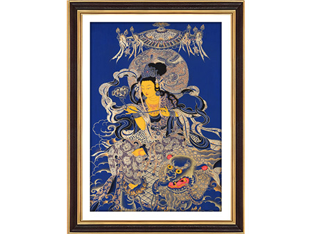 藍唐文殊菩薩100*70cm