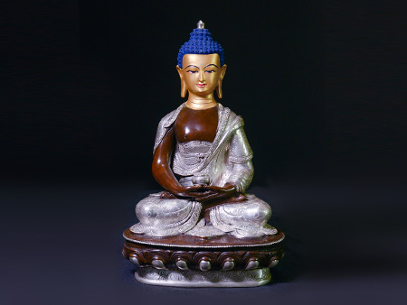 鎏銀阿彌陀佛33cm