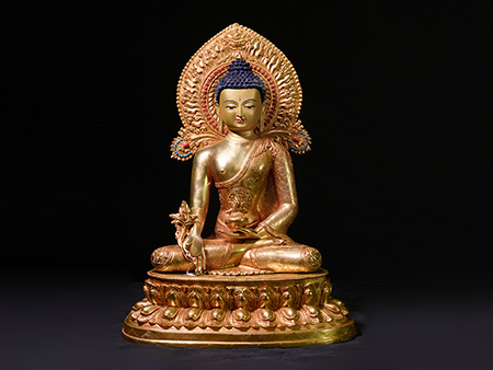 藥師佛鎏金50cm