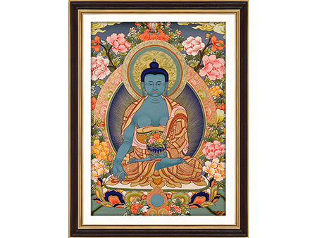 彩唐藥師佛40*60cm