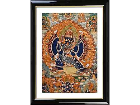 彩唐大威德金剛100*75cm