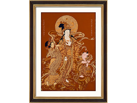 紅唐觀世音菩薩103*69cm