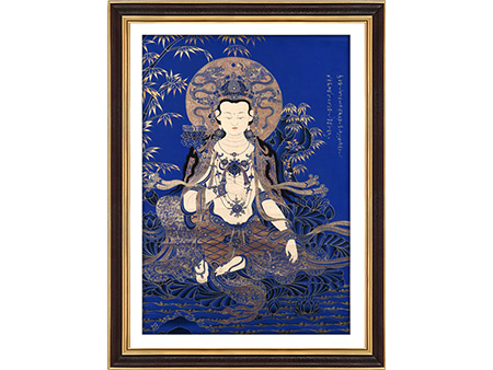 藍唐普賢菩薩96*68cm
