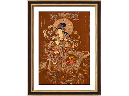 紅唐文殊菩薩99*69cm