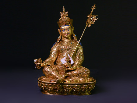 蓮花生大師鎏金33cm