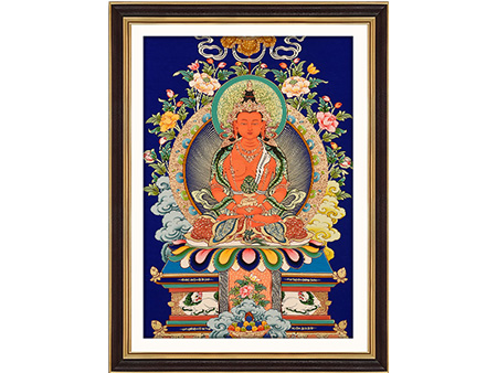 彩唐長壽佛40*60cm