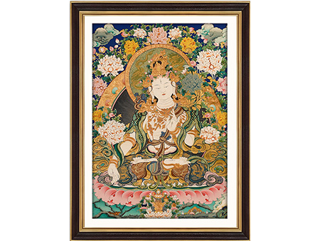 彩唐白度母103*70cm