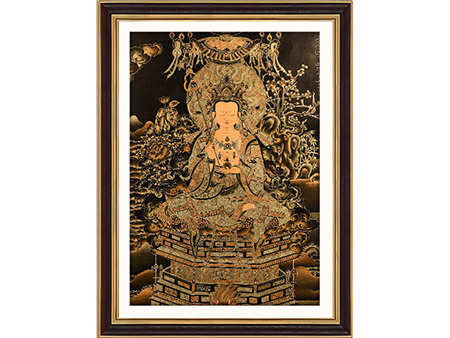 黑金地藏王菩薩99*69cm