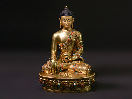 釋迦牟尼佛鎏金33cm