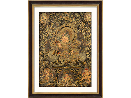 黑金五部財神94*69cm