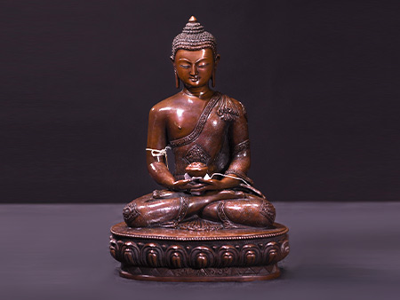 阿彌陀佛29cm紫銅