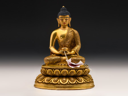 阿彌陀佛18cm鎏金