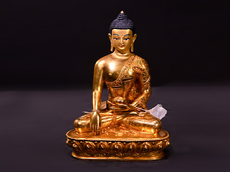 釋迦牟尼佛21cm鎏金