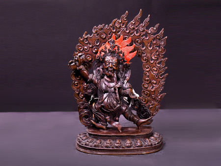 金剛手菩薩33cm紫銅