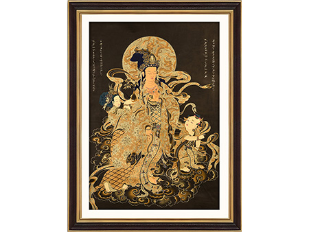 黑金觀世音菩薩103*69cm