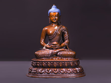 阿彌陀佛38cm紫銅