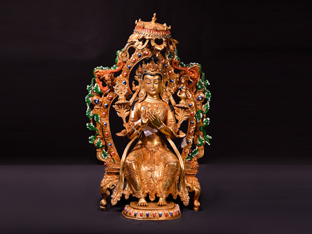 彌勒佛40 cm鎏金