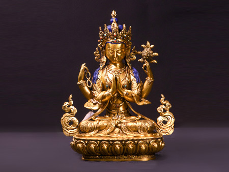 四臂觀音33cm精品