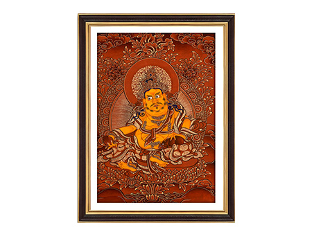 紅唐黃財神20*30cm