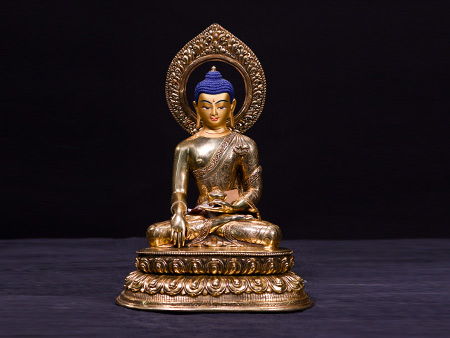 釋迦牟尼佛28cm鎏金