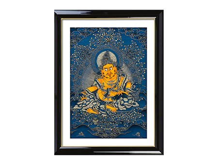 藍唐黃財神30*40cm