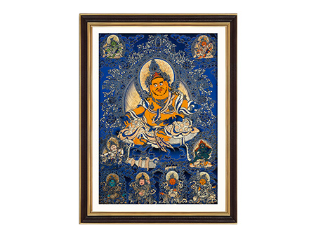 黃財神與五財神藍唐70*100cm