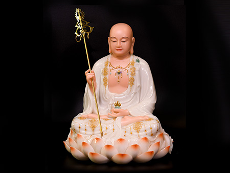 地藏王菩薩40cm-娑婆三圣