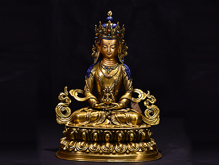 尼泊爾佛像長壽佛精品38cm