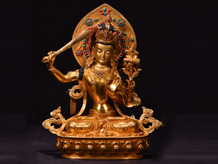 文殊菩薩背光33cm