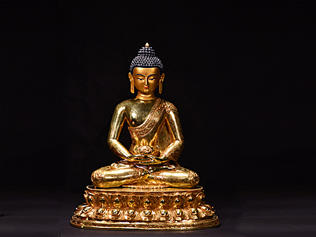 阿彌陀佛鎏金45cm