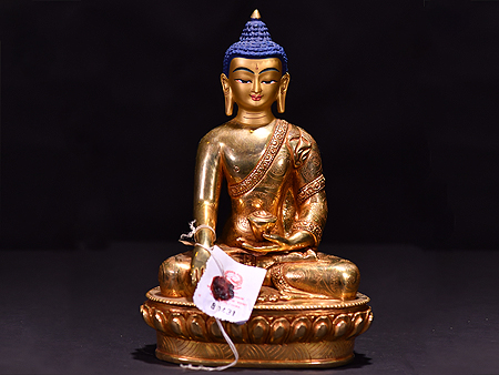 釋迦牟尼鎏金23cm