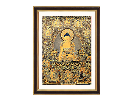 釋迦牟尼佛黑金100x70cm