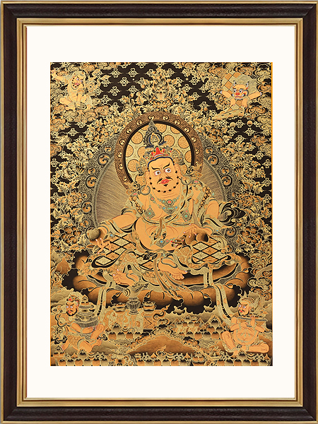 黃財神黑金100x73cm