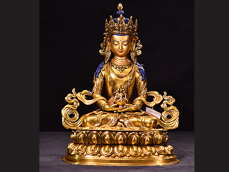 尼泊爾佛像長壽佛精品34cm