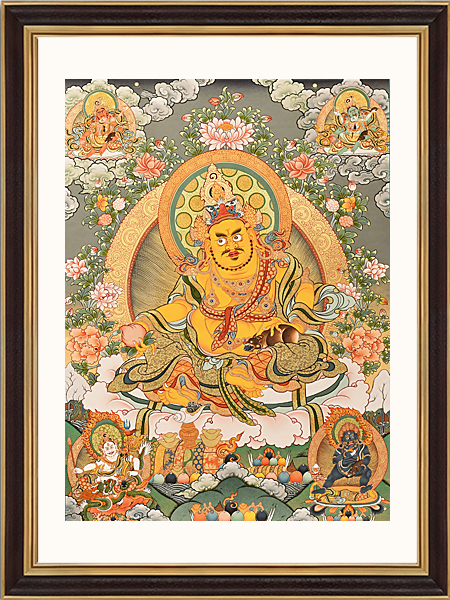 黃財神彩唐66x90cm