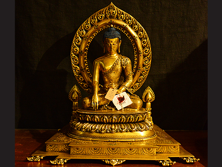 尼泊爾佛像釋迦牟尼佛極品38cm