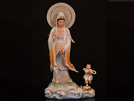 送子觀音銀彩68cm