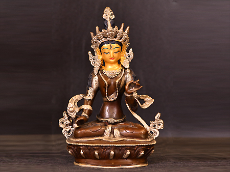 尼泊爾佛像7寸小佛像紫銅
