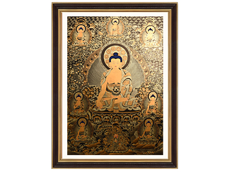 黑金藥師佛100x70cm